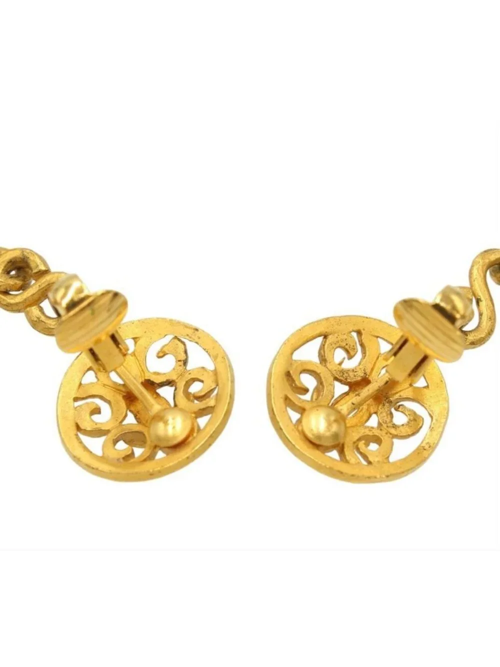 Chanel Coco Mark Bell Motif Swing Earrings 95